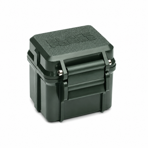 Black Forge™- 2 Slot Rugged Camera Battery Case - Olive Green