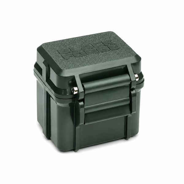 Black Forge™- 2 Slot Rugged Camera Battery Case - Olive Green