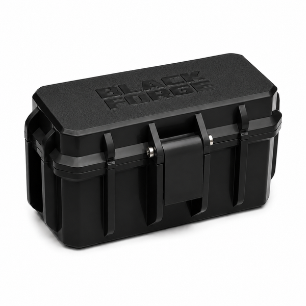 Black Forge™- 4 Slot Rugged Camera Battery Case - Phantom Black