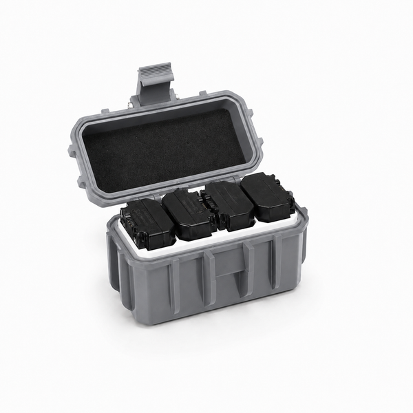 Hover view of Black Forge™- 4 Slot Rugged Camera Battery Case