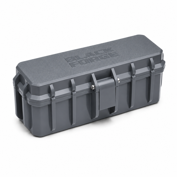 Black Forge™- 6 Slot Rugged Camera Battery Case - Dark Gray